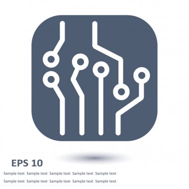 Mikroçip işareti simgesi.