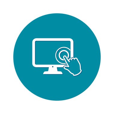 Monitör işareti simgesi.