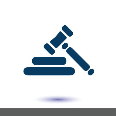 Açık artırma işareti simgesi.