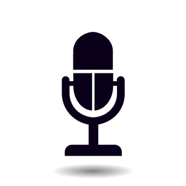 Mikrofon işareti simgesi.