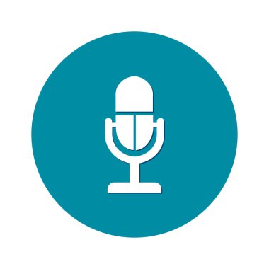 Mikrofon işareti simgesi.