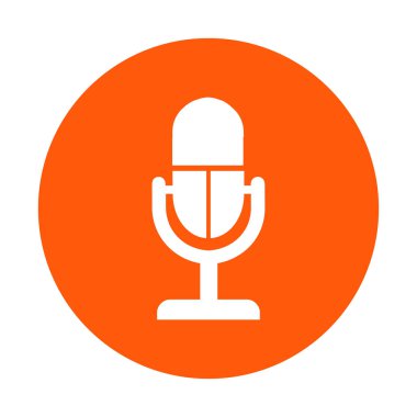 Mikrofon işareti simgesi.