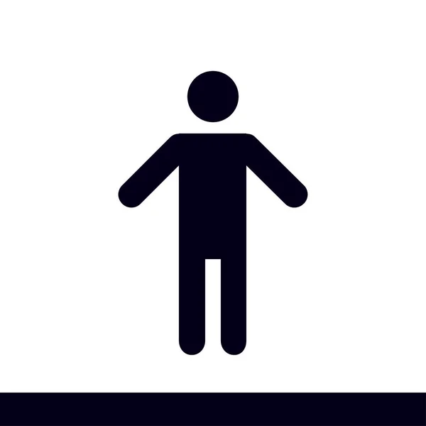 Homme Symbole de personne . — Image vectorielle