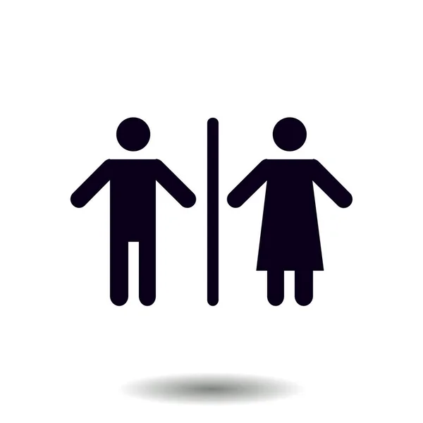 厕所标志符号. — 图库矢量图片