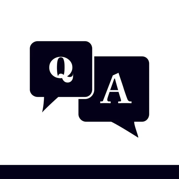 Sign Symbol Speech Bubbles Question Answer — Stock Photo, Image