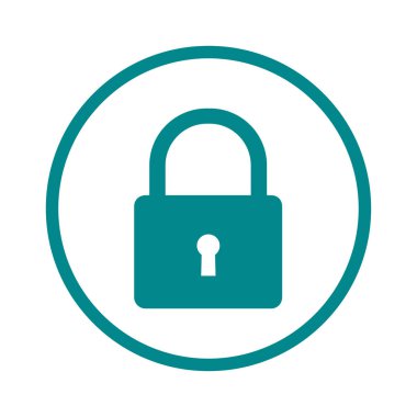 Kilit işareti simgesi.