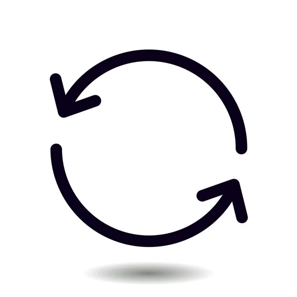 Symbol šipky Ciircular vektorové ikony. Plochý design styl. — Stockový vektor