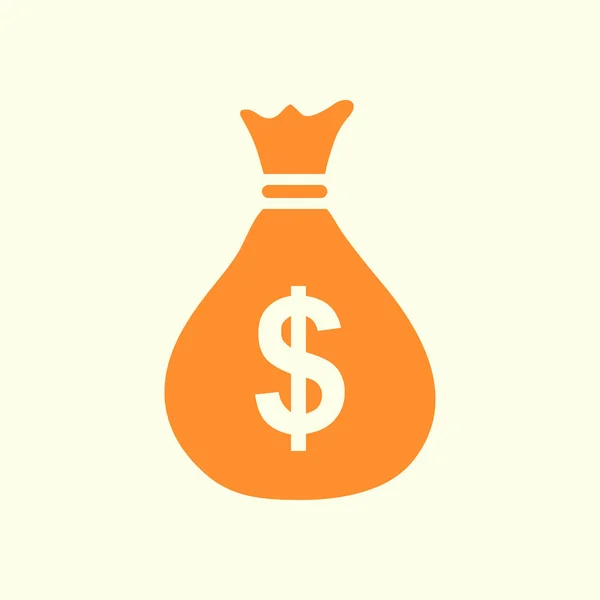 Icône sac d'argent. — Image vectorielle