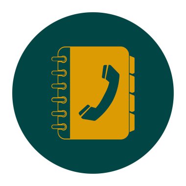 Telefon rehberi simbol.