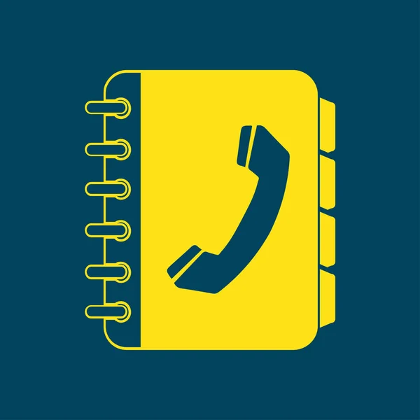 Telefonbuch simbol. — Stockfoto