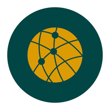 Sosyal ağ vektör simge.