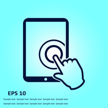 Touchpad işareti simgesi.