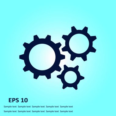 Simge vites. Düz stil.