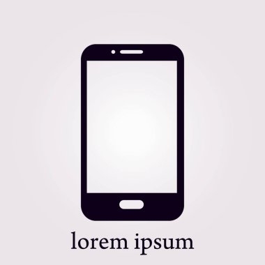 Smartphone işareti simgesi.