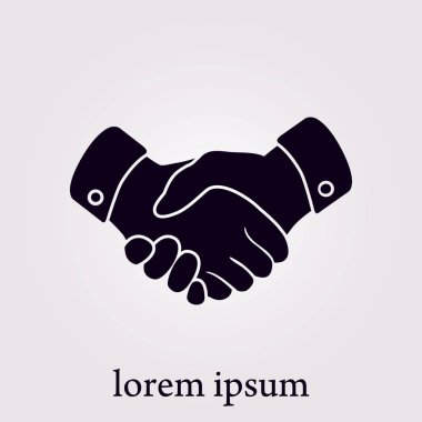 El sıkışma işareti simgesi.