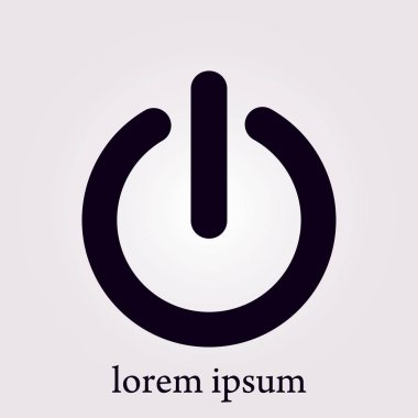 Güç işareti simgesi.