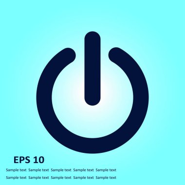 Güç işareti simgesi.