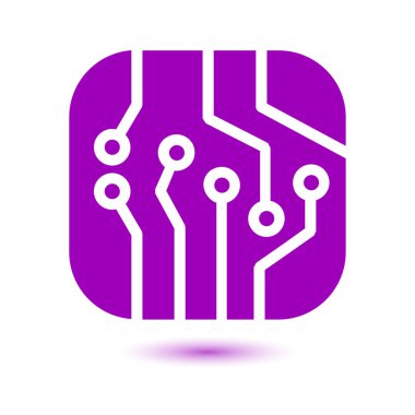 Mikroçip işareti simgesi.