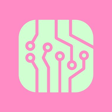 Mikroçip işareti simgesi.