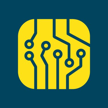 Mikroçip işareti simgesi.