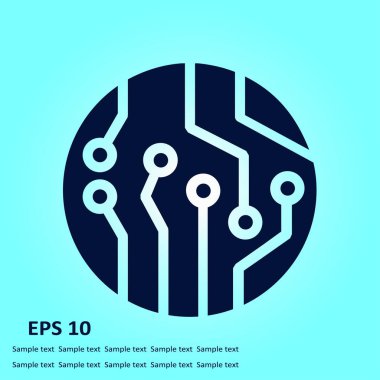 Mikroçip işareti simgesi.