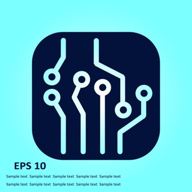 Mikroçip işareti simgesi.