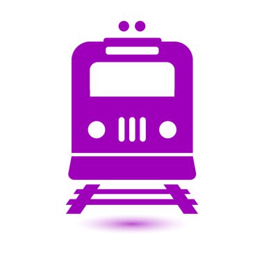 Tren işareti simgesi.