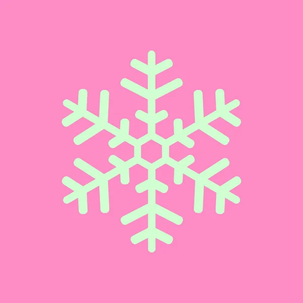 Sneeuwvlok teken pictogram. — Stockvector