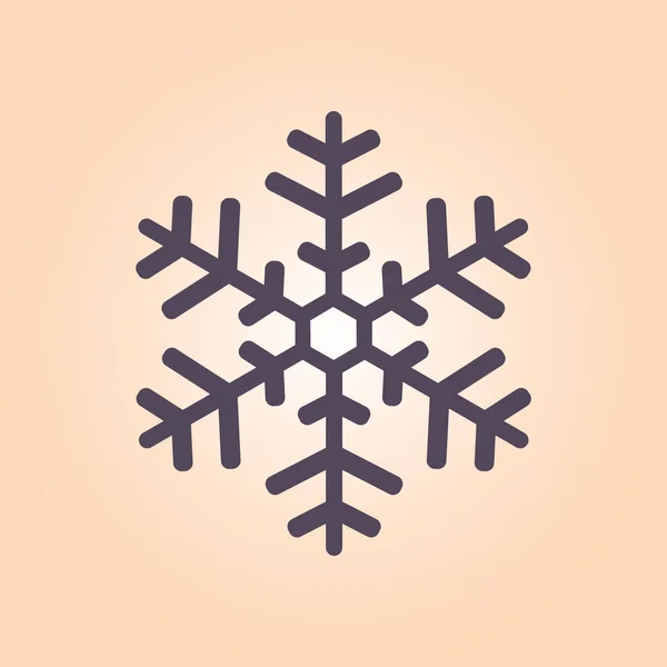 Sneeuwvlok teken pictogram. — Stockvector