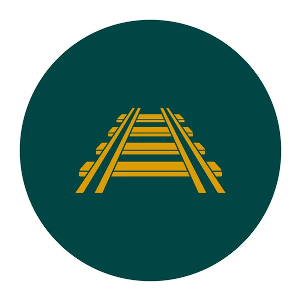 Symbol znaku kolejowe. — Wektor stockowy