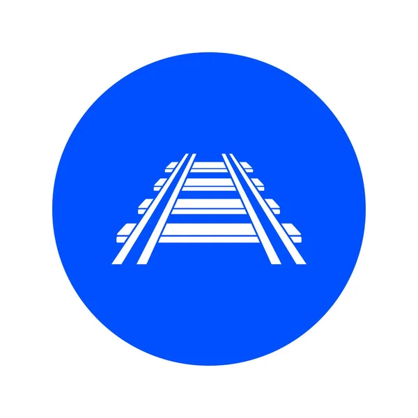Spoorlijn teken symbool. — Stockvector