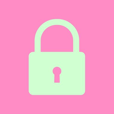 Kilit işareti simgesi.