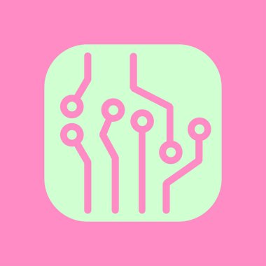 Mikroçip işareti simgesi.