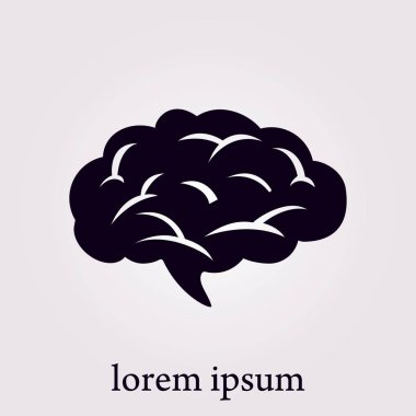 Beyin simgesi simgesi.