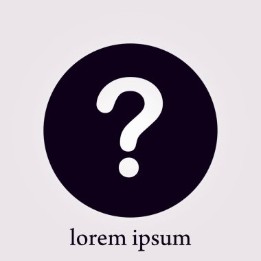 Soru işareti simgesi simgesi.