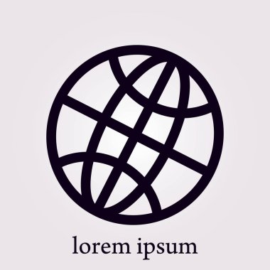 Küre işareti simgesi.