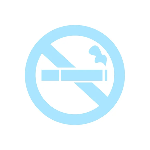 Geen teken van roken. — Stockvector