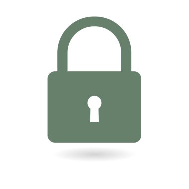 Kilit işareti simgesi.