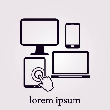 Elektronik cihazlar sembolü.