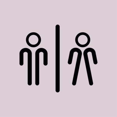 Tuvalet işareti simgesi.