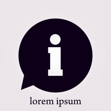 bilgi işareti simgesi.