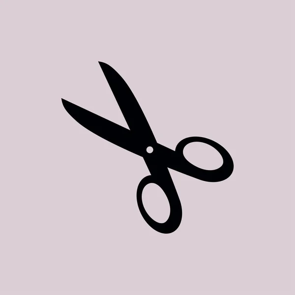 Ciseaux avec des lignes coupées icône . — Image vectorielle