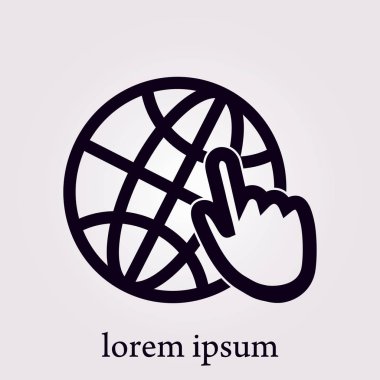 Küre işareti simgesi.