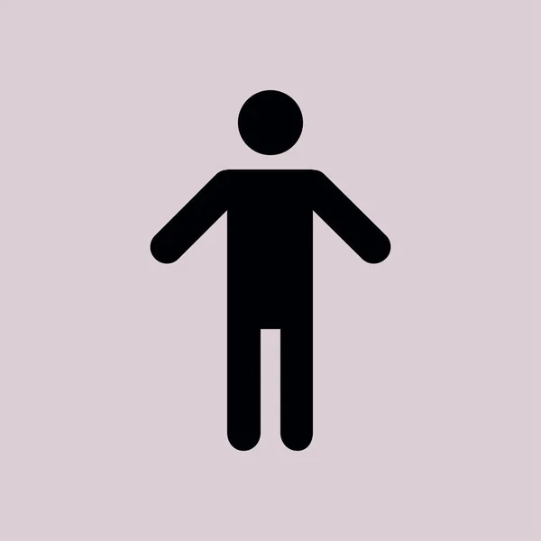 Homme Symbole de personne . — Image vectorielle