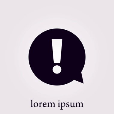 Ünlem işareti simgesi.