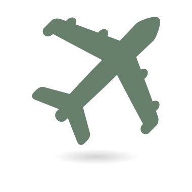 Uçak işareti simgesi.