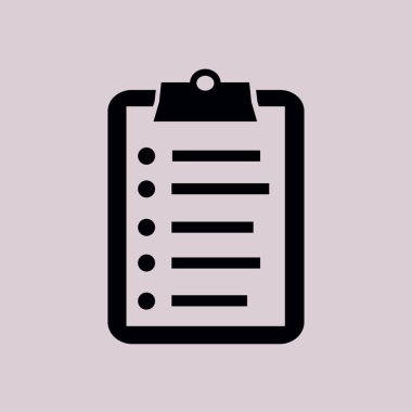 onay listesi sembolü.