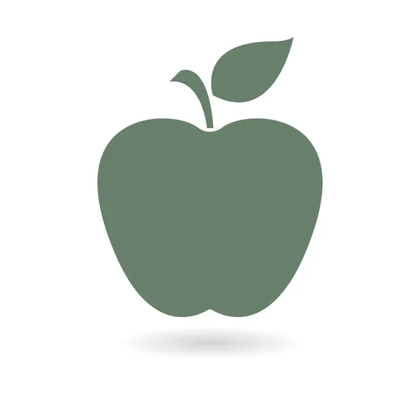 Símbolo de maçã folha . — Vetor de Stock