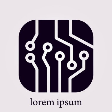 Mikroçip işareti simgesi.