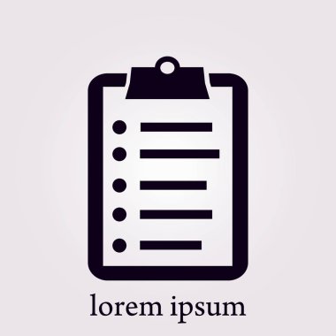 onay listesi sembolü.